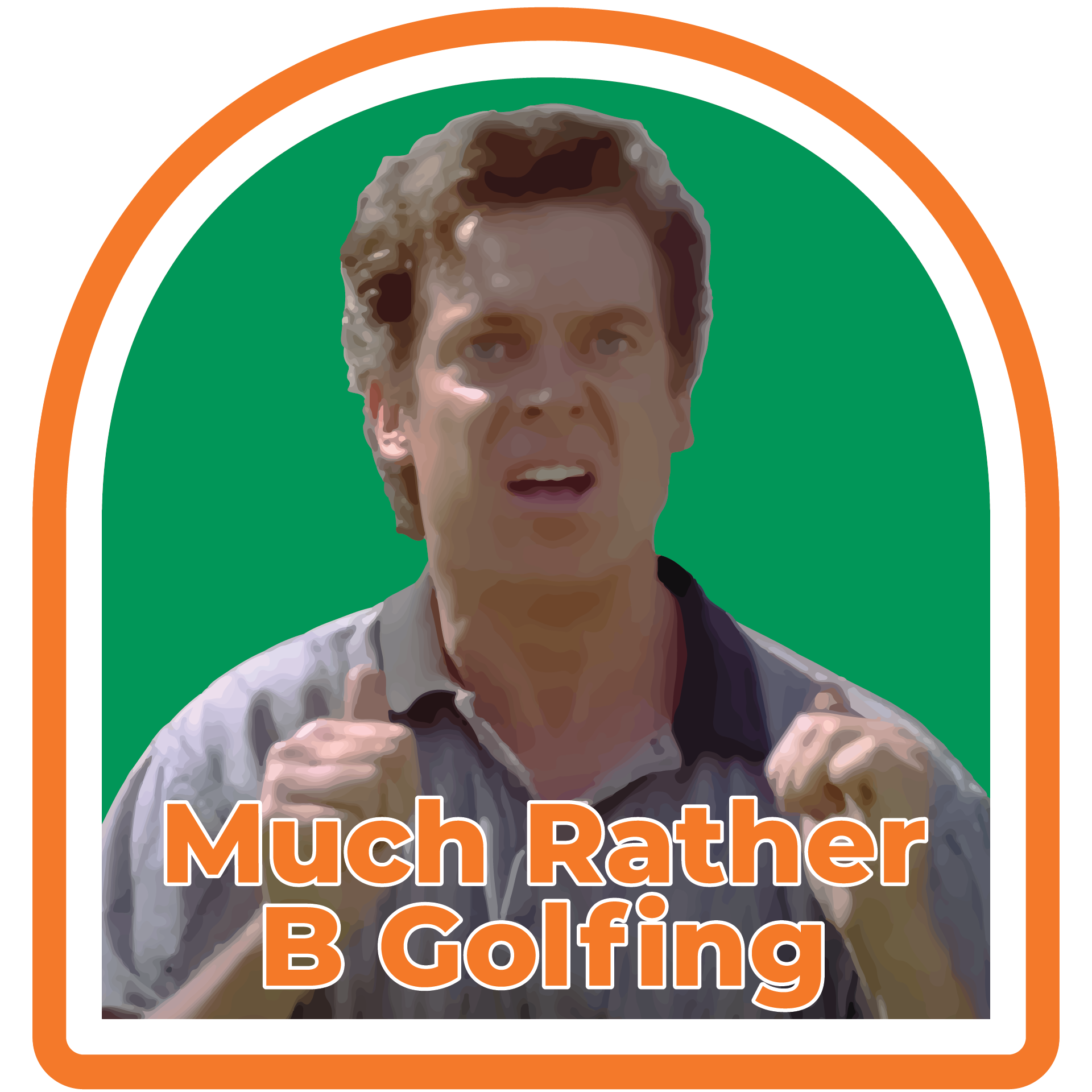 Much Rather B Golfing Logo