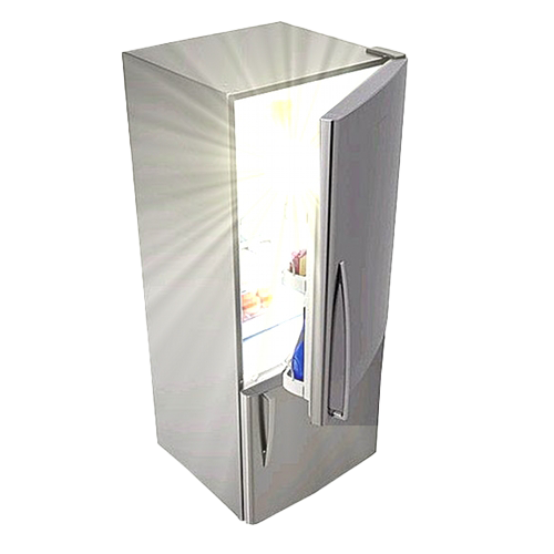 Who Left the Fridge Open? Logo